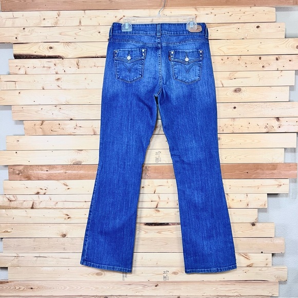 Levi’s 526 Slender Med. Wash blue Stretch Bootcut Denim Jeans size 6 - Picture 10 of 10